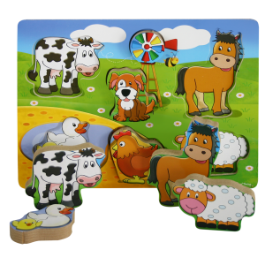 Plaas Bonkige Legkaart/ Farm Chunky Puzzle (7pc) (Afrikaans & Engels) picture 3818