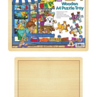 Wooden A4 Puzzle Tray / A4 Legkaartbord image