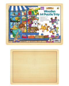 Wooden A4 Puzzle Tray / A4 Legkaartbord picture 5525